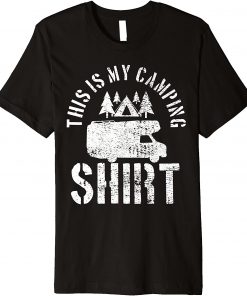 Camping Trailer Camper Van Mobile Home Caravan Motorhome Premium T-Shirt
