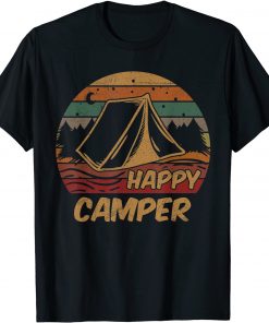 Camping Gifts Happy Camper Campsite Scout Lovers Camp T-Shirt