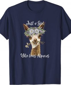 Just a Girl Who Love Alpacas T-Shirt